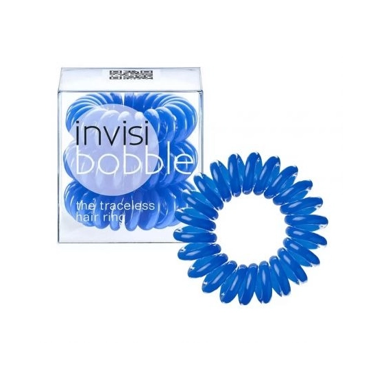 INVISIBOBBLE THE TRACTLESS HAIR RING BLUE (W) - ZESTAW ELASTYCZNYCH GUMEK DO WŁOSÓW (3 SZT.)