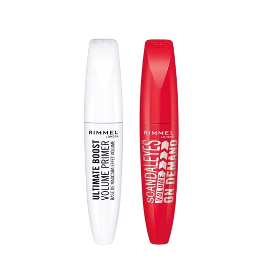 RIMMEL LONDON BL MASCARA DEMAND 1+1 PRIMER (W) 2X12 ML - MASKARA Z PRIMEREM
