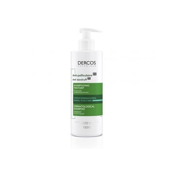 VICHY DERCOS ANTI-DANDRUFF SHAMPOO – SZAMPON PRZECIWŁUPIEŻOWY DO WŁOSÓW NORMALNYCH I PRZETŁUSZCZAJĄCYCH SIĘ 390 ML