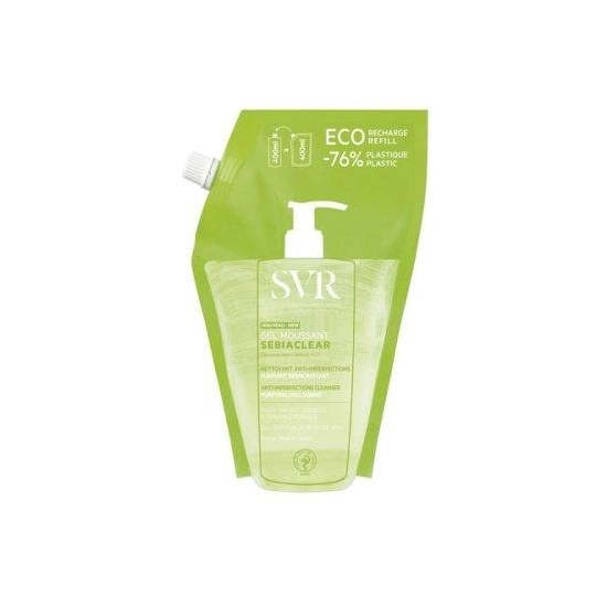 SVR SEBIACLEAR ECO-REFILL ANTI-BLEMISH FOAMING GEL – ŻEL PIANKOWY ANTY-TRĄDZIKOWY 400 ML