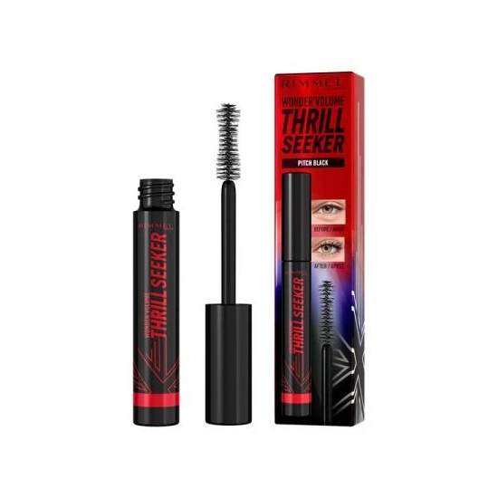 RIMMEL WONDER VOLUME THRILL SEEKER PITCH BLACK – MASKARA DO RZĘS 8 ML