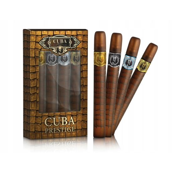 CUBA PRESTIGE SET - EDT 4 X 35 ML WODA TOALETOWA DLA MĘŻCZYZN (CLASSIC, BLACK, PLATINUM, LEGACY)