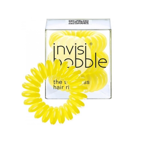 INVISIBOBBLE THE TRACTLESS HAIR RING YELLOW (W) - ZESTAW ELASTYCZNYCH GUMEK DO WŁOSÓW (3 SZT.)