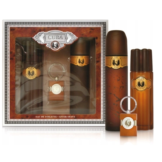 CUBA GOLD SET (M): EDT WODA TOALETOWA 100 ML + BALSAM PO GOLENIU AFTER SHAVE 100 ML