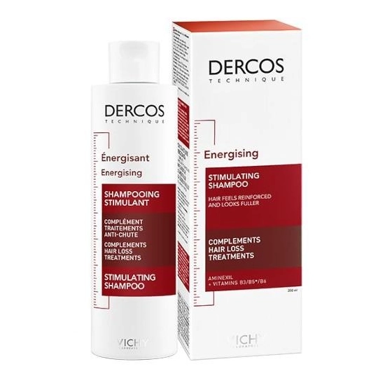 VICHY DERCOS ANTI-HAIR LOSS STIMULATING ENERGISING SHAMPOO – STYMULUJĄCY SZAMPON ENERGETYZUJĄCY PRZECIW WYPADANIU WŁOSÓW 200 ML