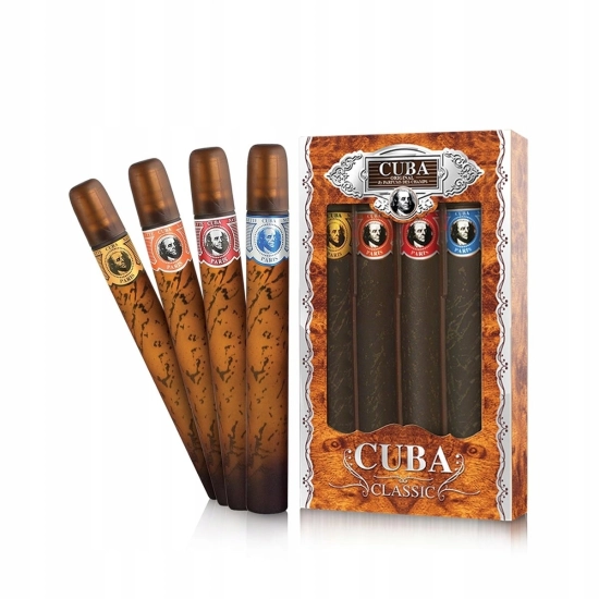 CUBA CLASSIC SET (M): EDT 4 X 35 ML - ZESTAW WÓD TOALETOWYCH DLA MĘŻCZYZN