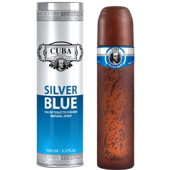 CUBA SILVER BLUE EDT 100 ML - MĘSKA WODA TOALETOWA
