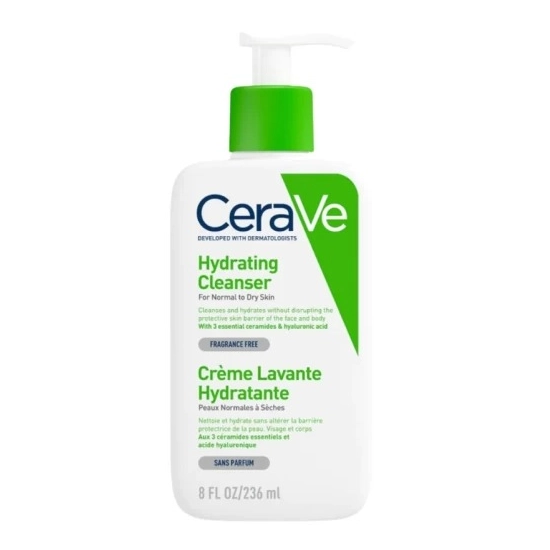 CERAVE HYDRATING CLEANSER – PŁYN DO MYCIA DLA SKÓRY NORMALNEJ I SUCHEJ 236 ML