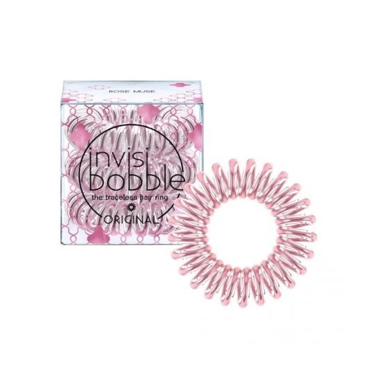 INVISIBOBBLE ROSE MUSE CLEAR WITH PINK GLOW – GUMKI DO WŁOSÓW 3 SZTUKI