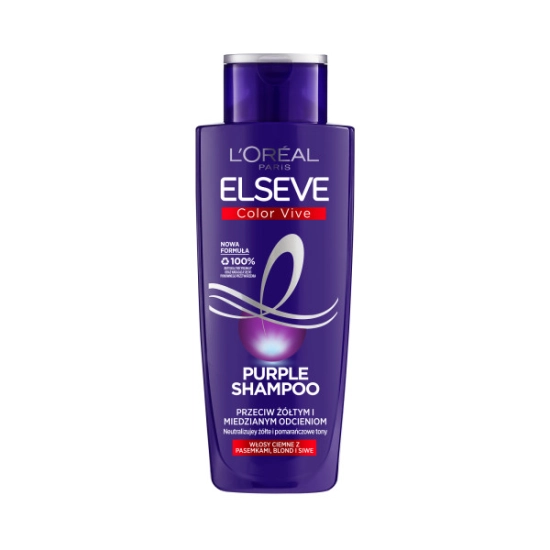 L’Oréal Paris Elseve Color Vive Fioletowy szampon przeciw żółtym i miedzianym odcieniom 200 ml