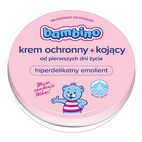 Bambino Ochronny krem kojący z tlenkiem cynku dla niemowląt i dzieci 150 ml