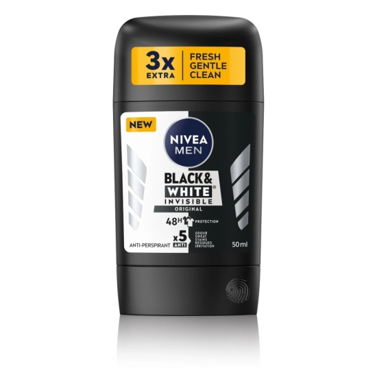 Nivea Men Antyperspirant w sztyfcie Black & White Invisible Original 50 ml