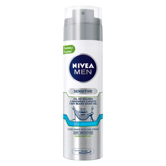 Nivea Men Sensitive – żel do golenia 3-dniowego zarostu 200 ml