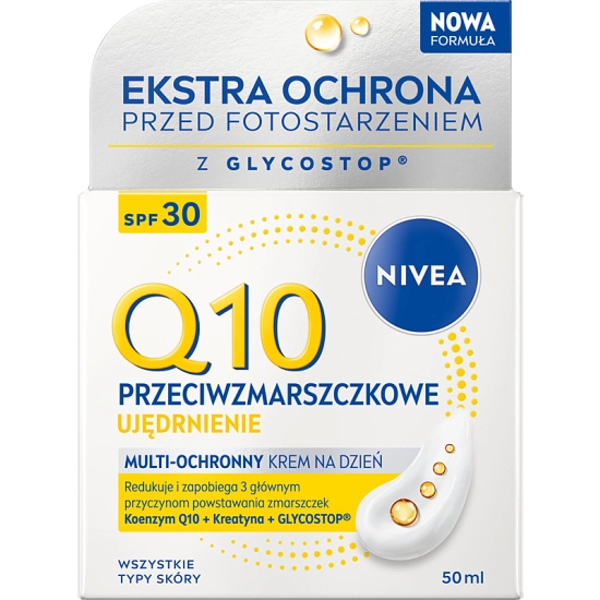 Nivea Q10 Power Przeciwzmarszczkowy nawilżający krem na dzień SPF 30 50 ml