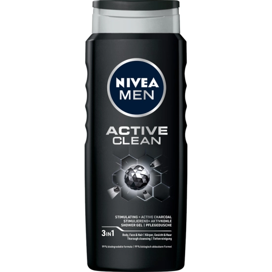 Nivea Men Active Clean – żel pod prysznic 500 ml