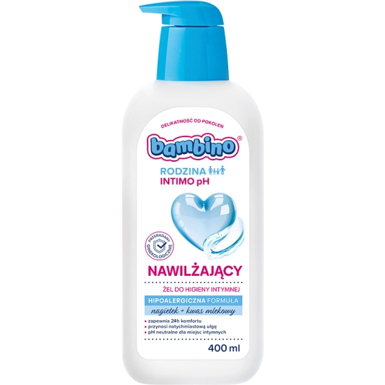Bambino Rodzina – nawilżający żel do higieny intymnej z nagietkiem 400 ml