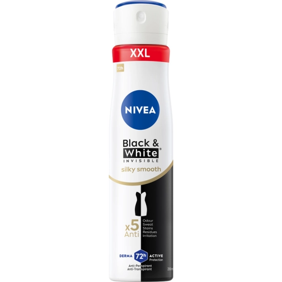 Nivea Antyperspirant damski w sprayu Black & White Invisible Silky Smooth 250 ml