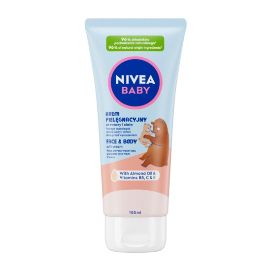 Nivea Baby Krem pielęgnacyjny do twarzy i ciała dla dzieci i niemowląt 100 ml