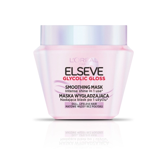L’Oréal Paris Elseve Glycolic Gloss Maska wygładzająca nadająca blask do włosów matowych i bez połysku 300 ml