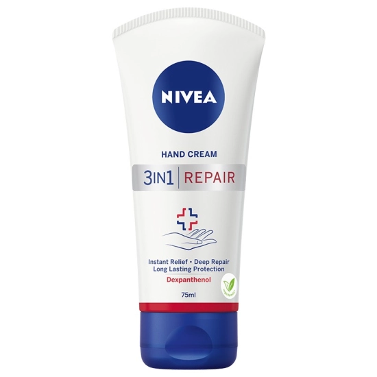 Nivea Repair Care 3 w 1 – regenerujący krem do rąk z dekspantenolem 75 ml