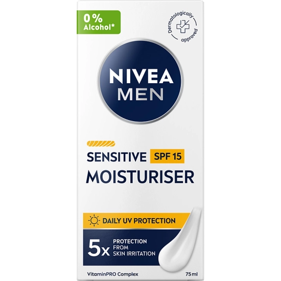 Nivea Men Sensitive – łagodzący krem nawilżający do twarzy SPF 15
