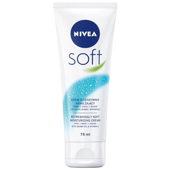 Nivea Soft – intensywnie nawilżający krem z olejkiem jojoba i witaminą E 75 ml