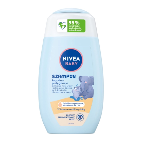 Nivea Baby Szampon do włosów łagodna pielęgnacja 200 ml