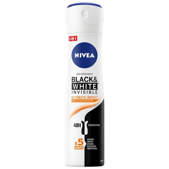 Nivea Antyperspirant damski w sprayu Black & White Invisible Ultimate Impact 150 ml