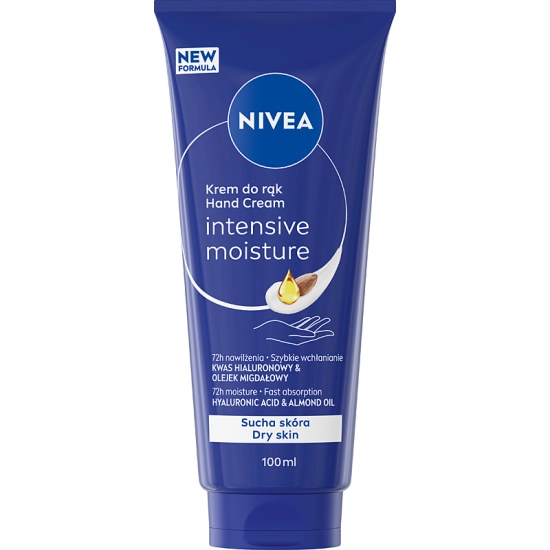 Nivea Hand Cream Krem do rąk intensywnie nawilżający Intensive Moisture, 100 ml