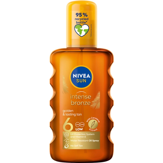 Nivea Sun Intense Bronze – olejek do opalania w sprayu SPF 6 200 ml