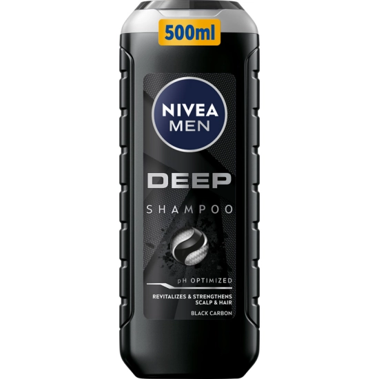 Nivea Men Deep Rewitalizujący szampon do włosów z czarnym węglem 500 ml