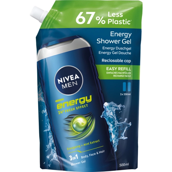 Nivea Men Żel pod prysznic zapas ENERGY 500 ml