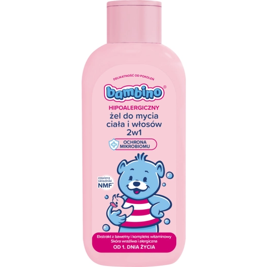 Bambino Żel do mycia ciała i włosów 2w1 400 ml