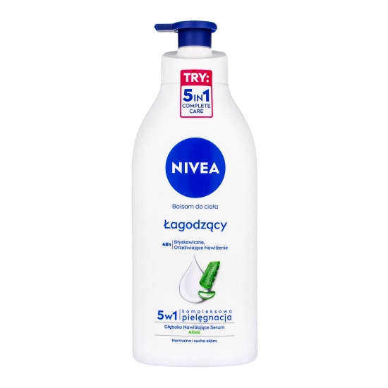 Nivea Body Łagodzący balsam do ciała z pompką, 625 ml