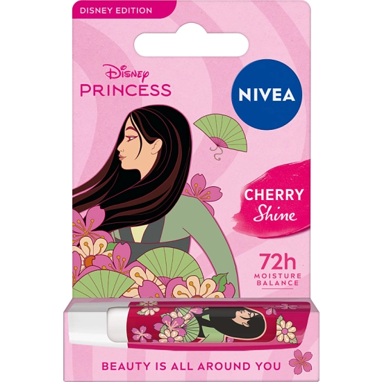 Nivea Blossom Cherry Disney Edition – pielęgnująca pomadka do ust 4,8 g