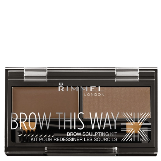 Rimmel London Brow This Way 002 Medium Brown – zestaw do stylizacji brwi 2,4 g