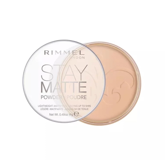 Rimmel London Stay Matte – puder 005 Silky Beige 14 g