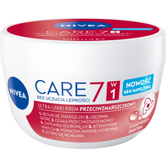 Nivea Care 7w1 Ultra-Lekki krem przeciwzmarszczkowy do twarzy 100 ml