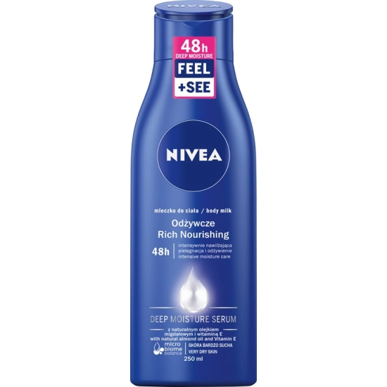 Nivea Body Milk Odżywcze mleczko do ciała 250 ml