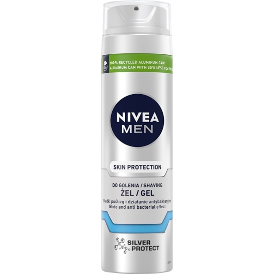 Nivea Men Silver Protect – żel do golenia 200 ml