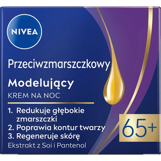 Nivea 65+ – przeciwzmarszczkowy i modelujący krem na noc 50 ml