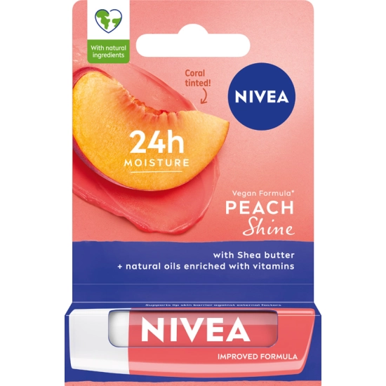 Nivea Lip Care Pielęgnująca pomadka do ust Peach Shine 4.8 g