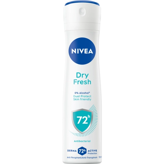 Nivea Dry Fresh 72H – antyperspirant damski w sprayu 150 ml