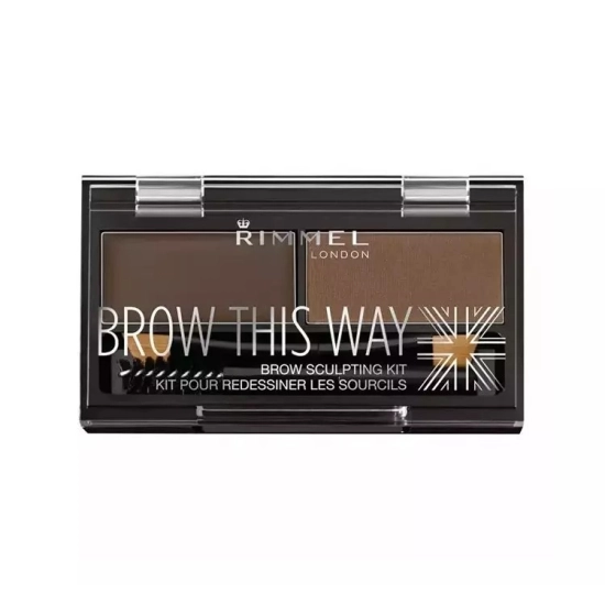 Rimmel London Brow This Way – paleta do stylizacji brwi 003 Dark Brown 2,4 g