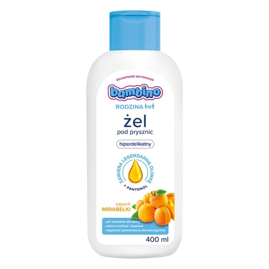 Bambino Rodzina Mirabelka – hiperdelikatny żel pod prysznic 400 ml