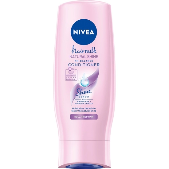 Nivea Hairmilk Mleczna odżywka do włosów wzmacniająca blask Natural Shine 200 ml