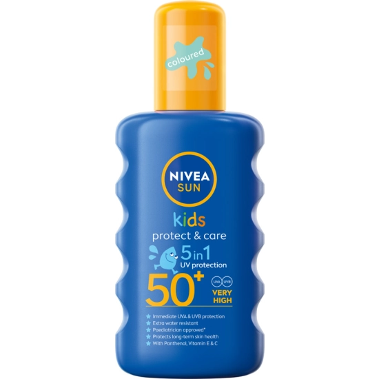 Nivea SUN Protect & Care Kids Spray ochronny na słońce dla dzieci 5in1 SPF50+ 200 ml