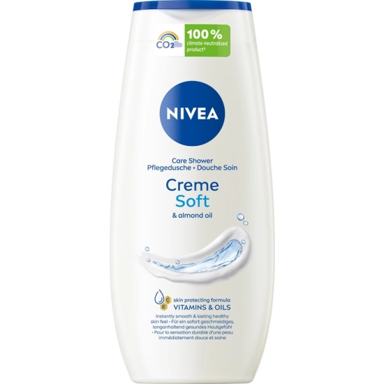 Nivea Creme Soft – kremowy żel pod prysznic z olejkiem migdałowym 250 ml