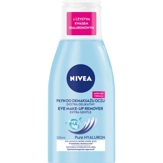 Nivea Ekstra delikatny płyn do demakijażu oczu Pure Hyaluron 125 ml