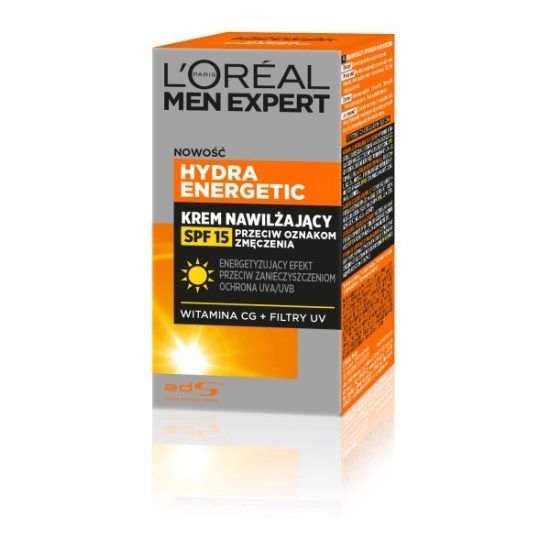 L’Oréal Paris Men Expert Hydra Energetic Krem nawilżający przeciw oznakom zmęczenia SPF15 50 ml